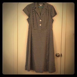April Cornell Polkadot Cotton Dress